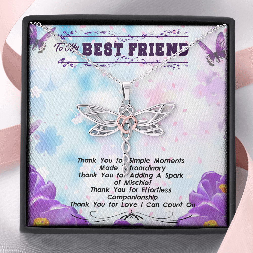 To My Best Friend - The Delightful Dragonfly Necklace